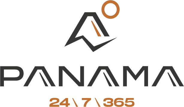 Panama Logo_baseline_ocre_noir